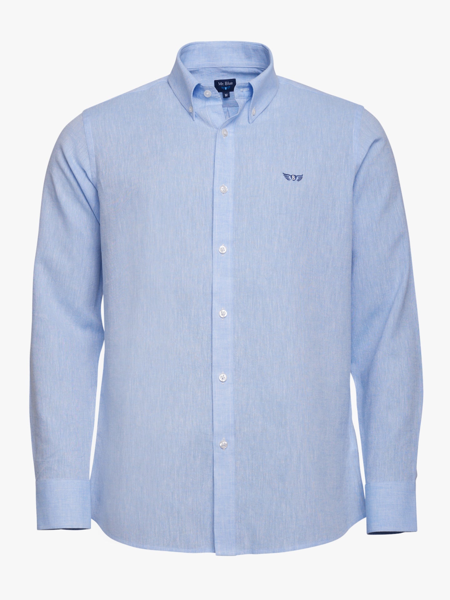 Regular Fit Blue Linen Shirt Mr. Blue