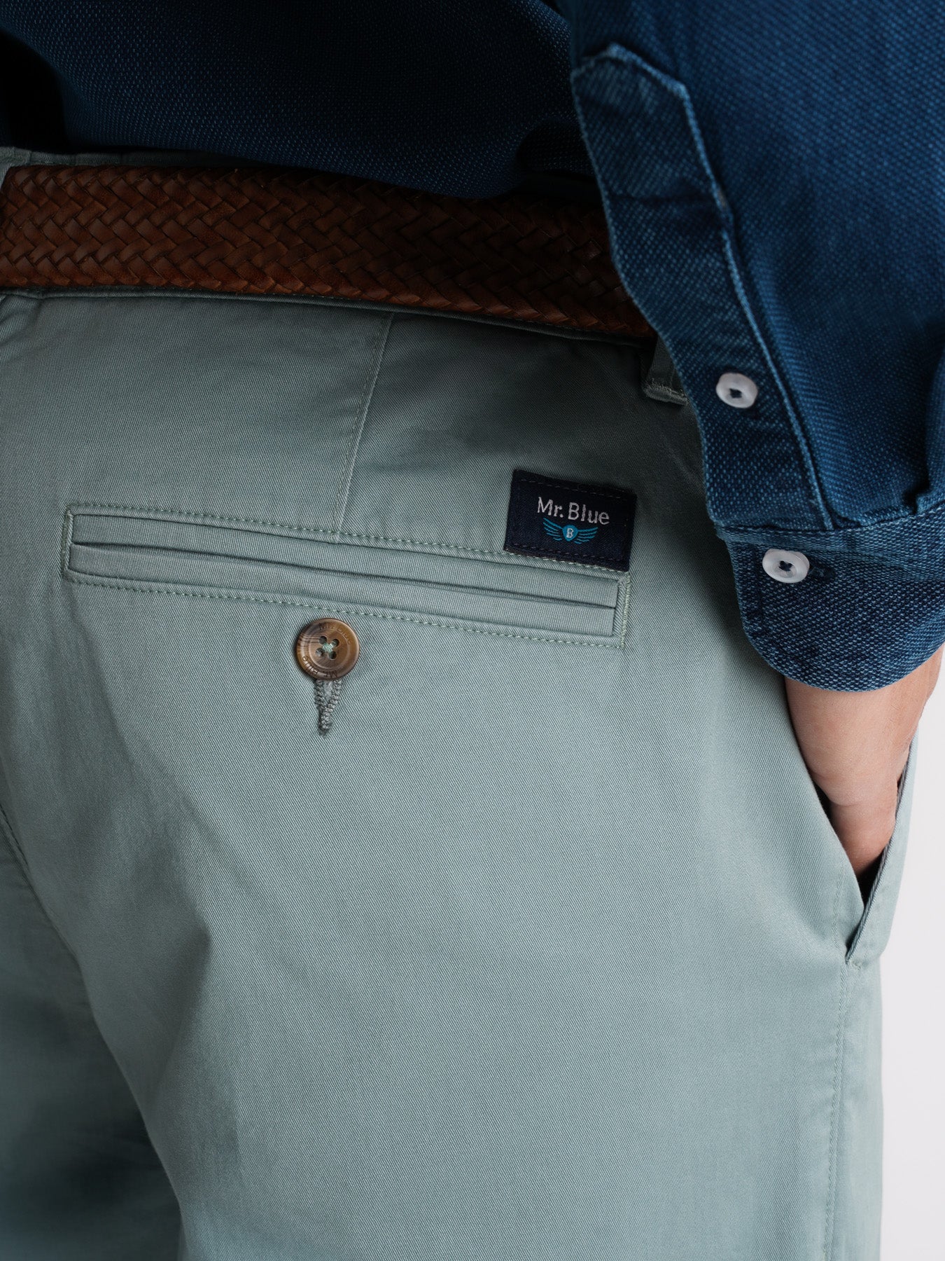Mr. Blue Regular Fit Twill Chinos