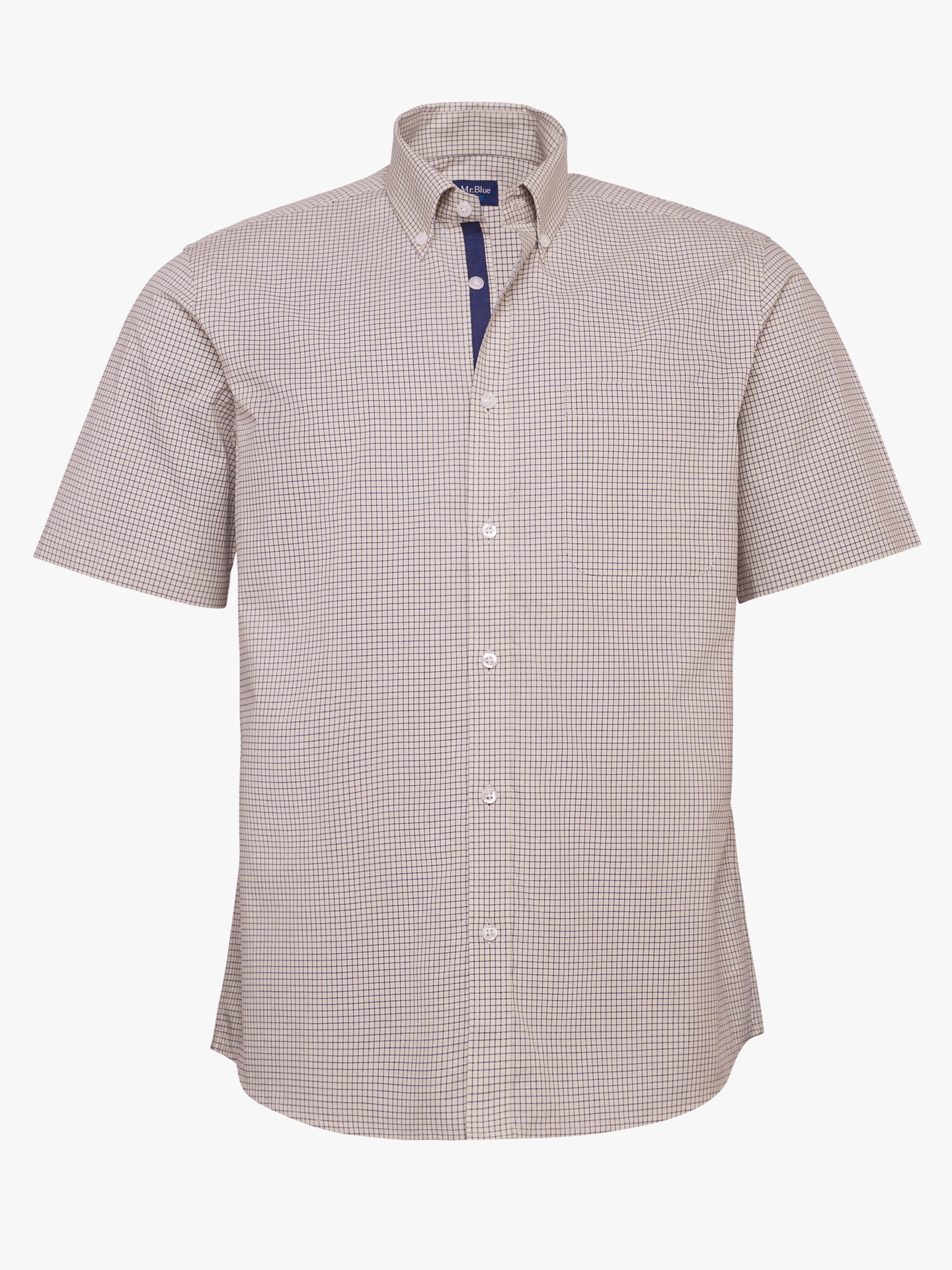 Regular Fit Blue Poplin Shirt Mr. Blue