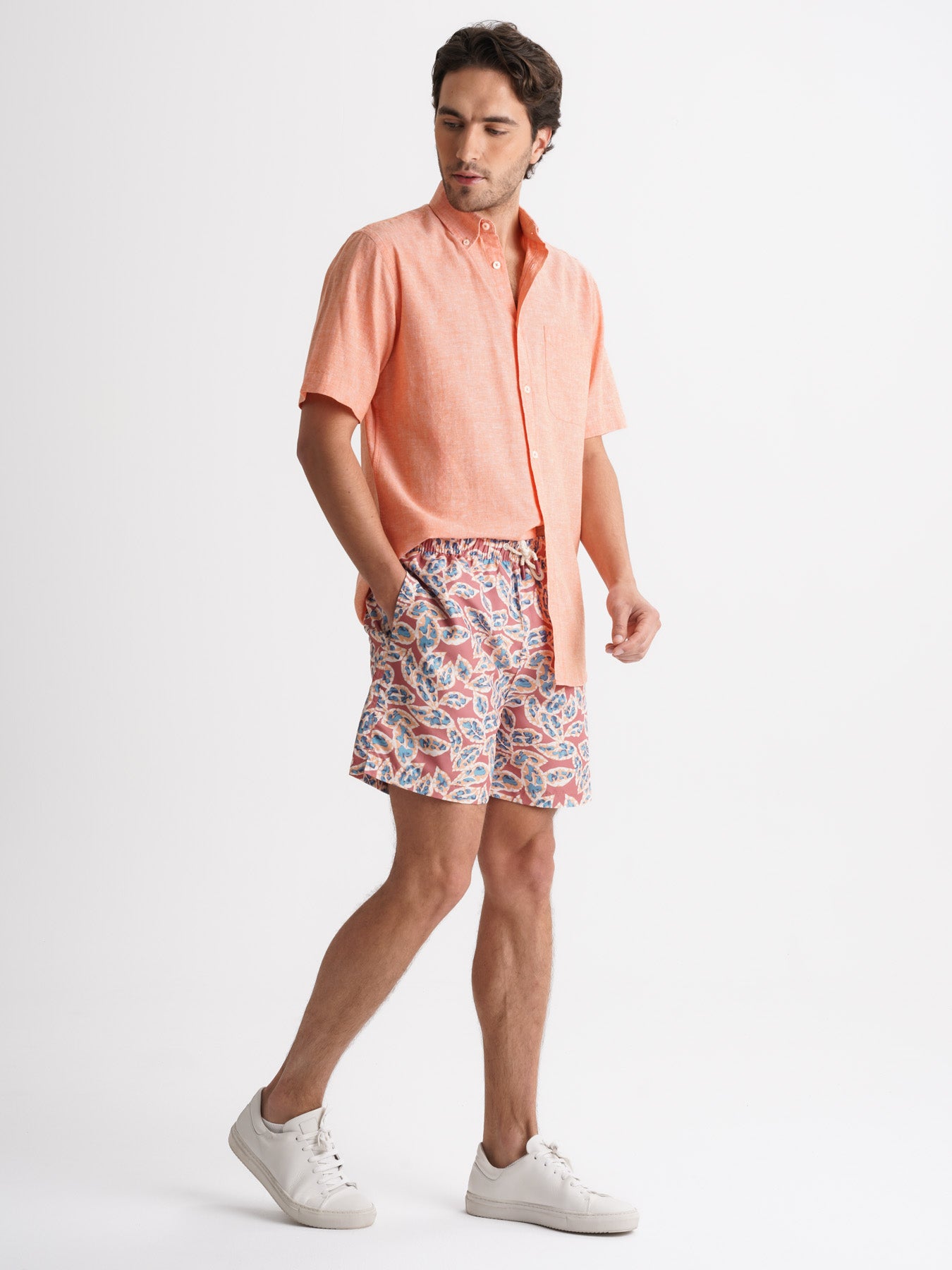 Pink Mr. Blue Classic Swimsuit
