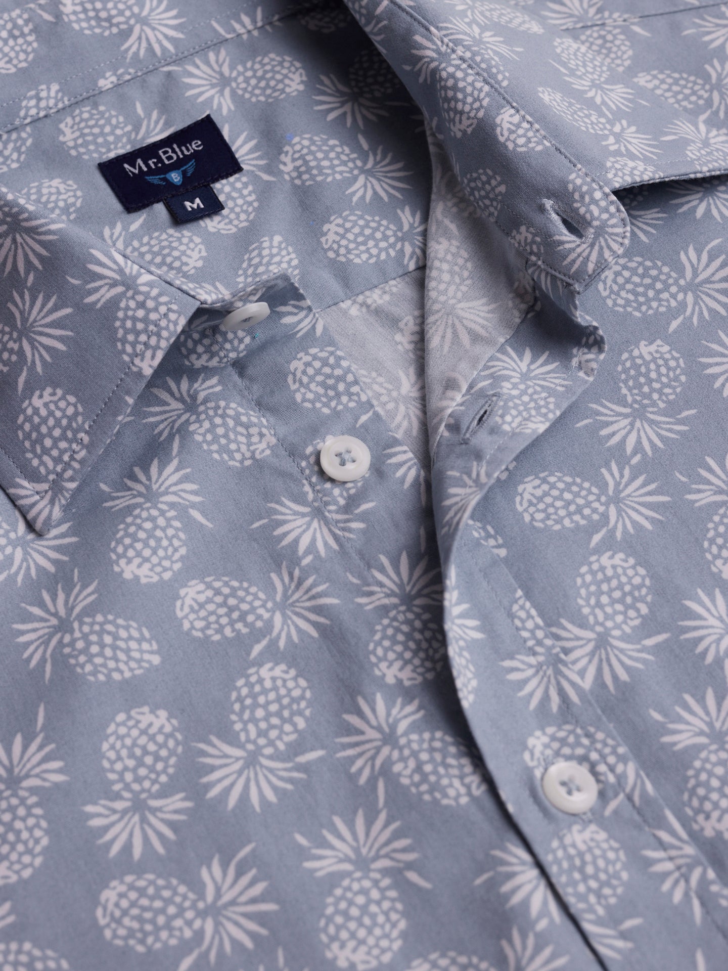 Regular Fit Blue Poplin Shirt Mr. Blue
