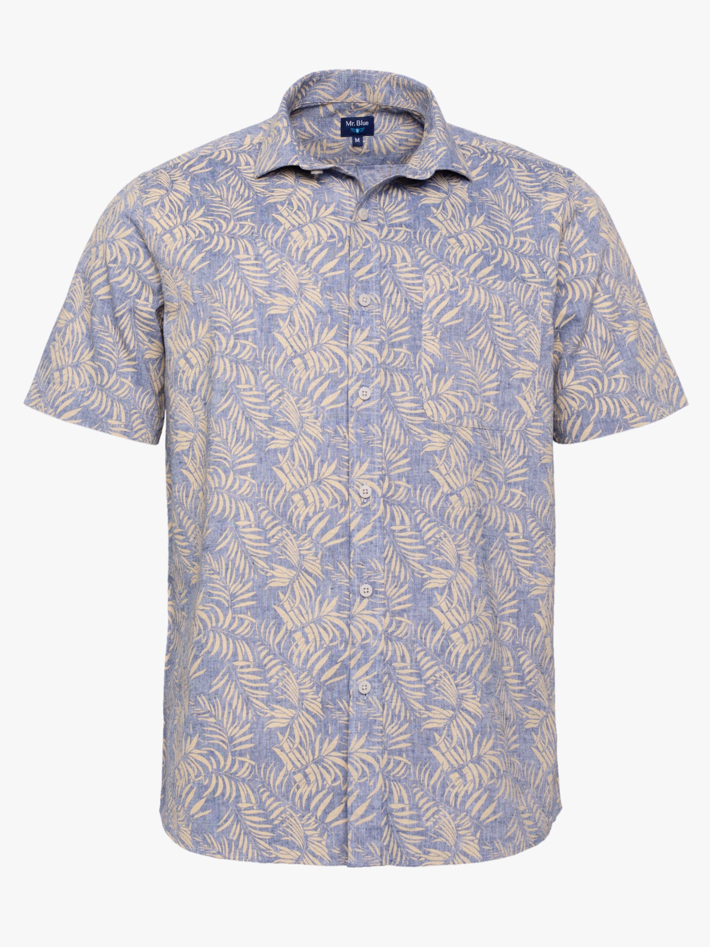 Regular Fit Blue Linen Shirt Mr. Blue