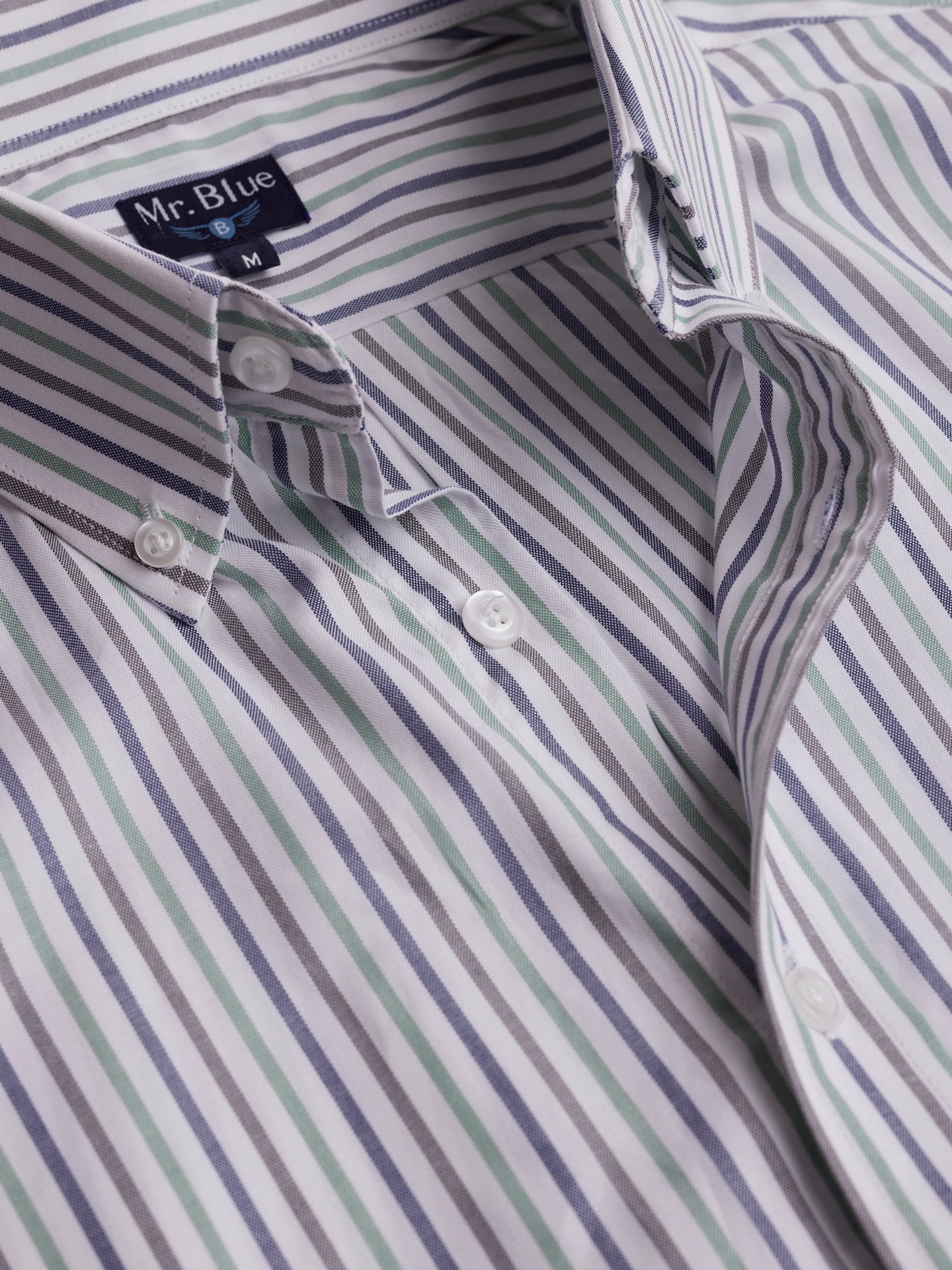 Regular Fit Oxford Green Mr. Blue Shirt