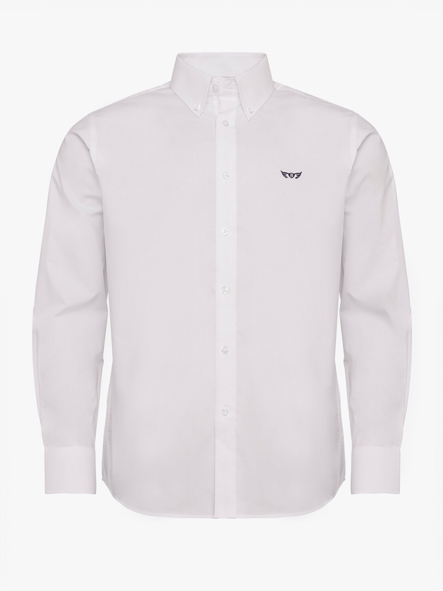 Regular Fit White Poplin Shirt Mr. Blue