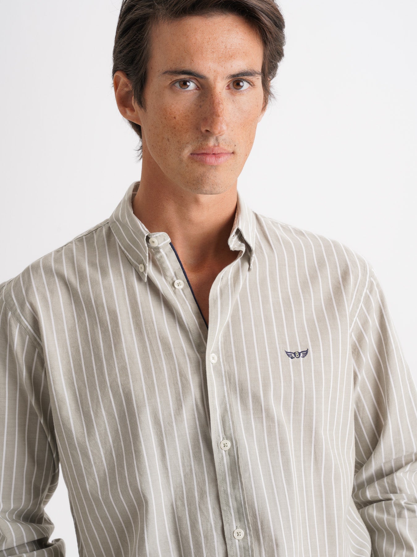 Regular Fit Oxford Green Mr. Blue Shirt