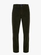 GREEN COTTON TROUSERS CLASSIC FIT MR. BLUE