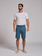 GREEN COTTON BERMUDA REGULAR FIT MR. BLUE