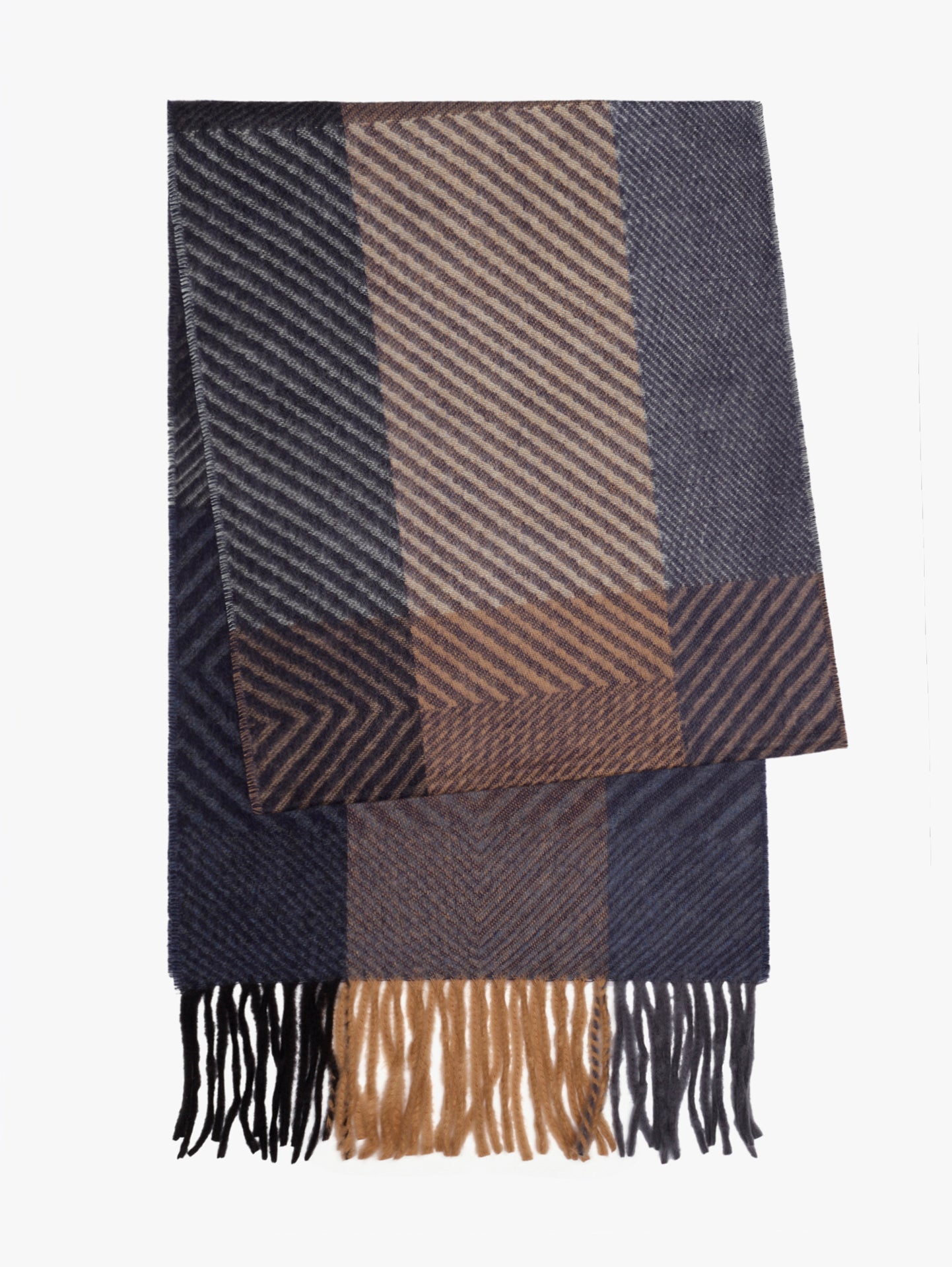 GRAY SCARF MR. BLUE