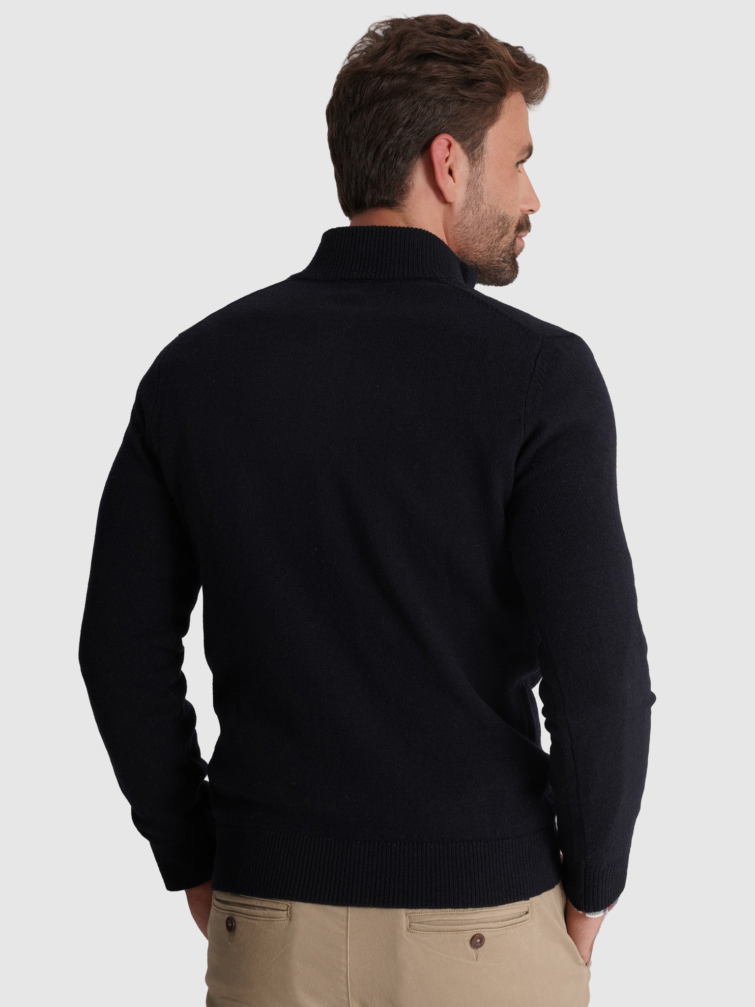 JERSEY DE LANA AZUL MANGA LARGA REGULAR FIT MR. AZUL