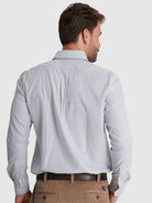 CAMISA ALGODÓN AZUL MANGA LARGA REGULAR FIT MR. AZUL