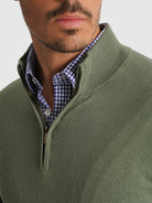 JERSEY DE ALGODÓN VERDE MANGA LARGA REGULAR FIT MR. AZUL