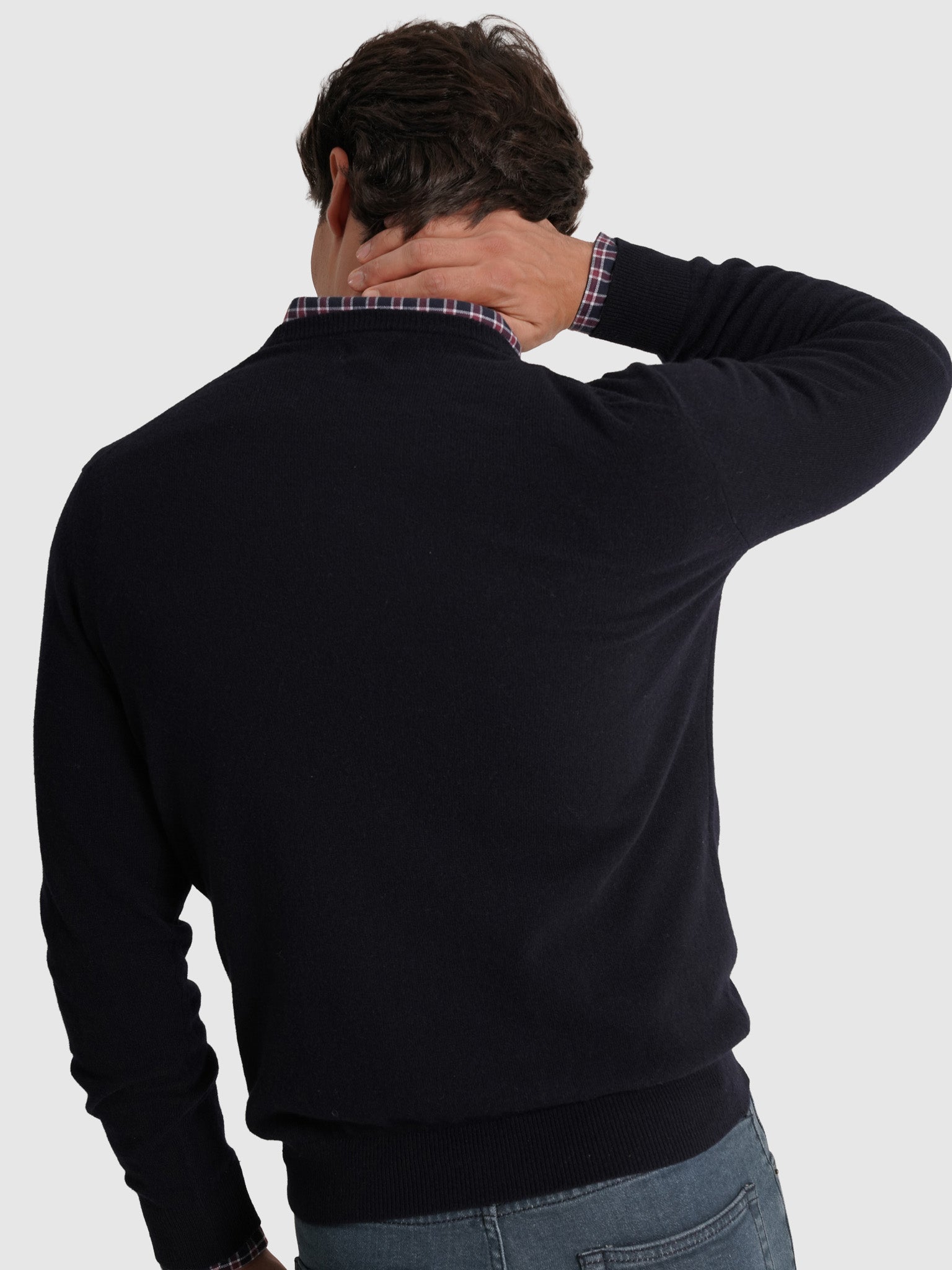 BLUE WOOL PULLOVER LONG SLEEVE REGULAR FIT MR. BLUE