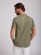 GREEN POLO SHORT SLEEVE REGULAR FIT MR. BLUE