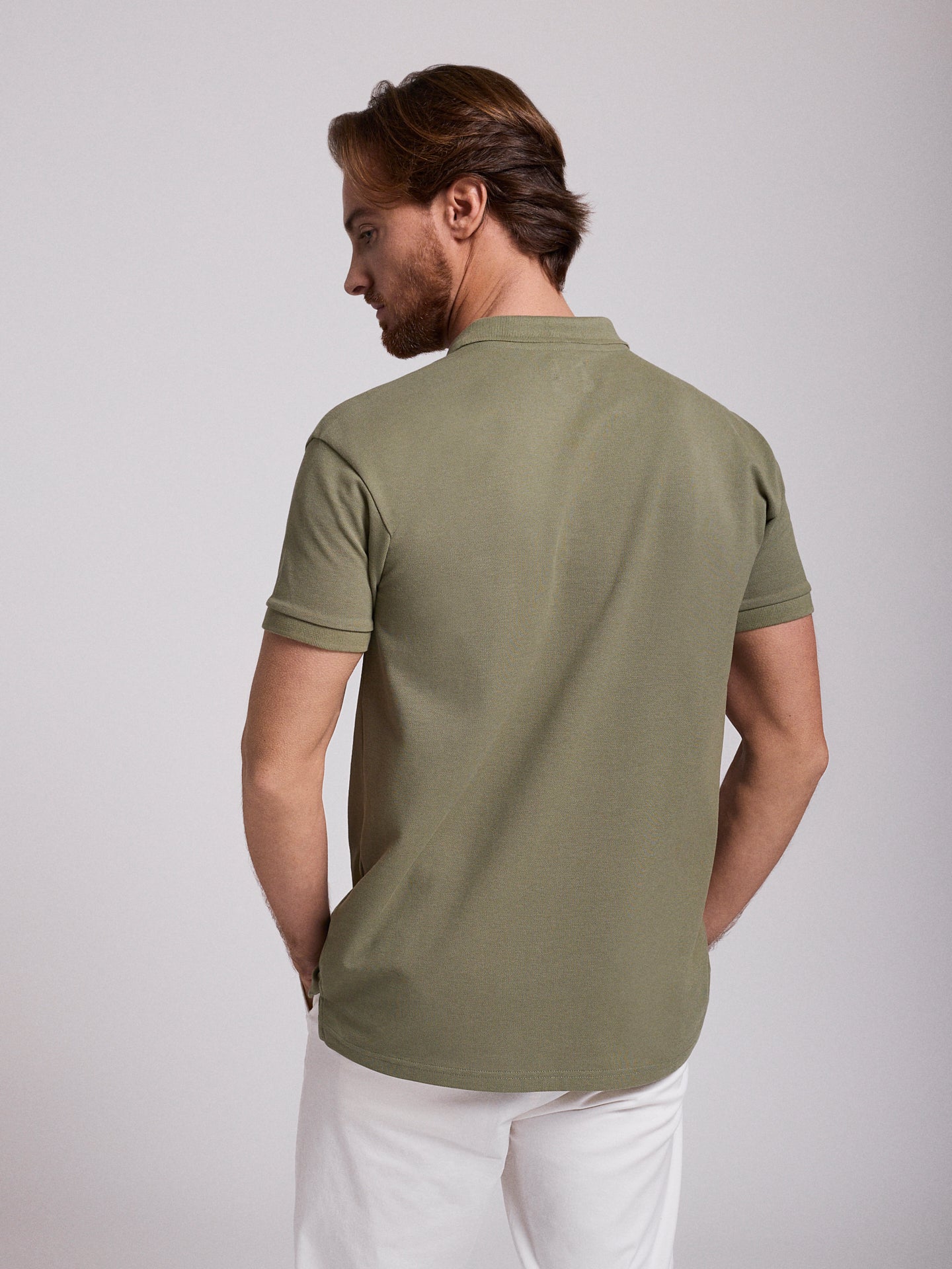 GREEN POLO SHORT SLEEVE REGULAR FIT MR. BLUE