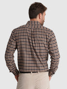 BROWN COTTON SHIRT LONG SLEEVE REGULAR FIT MR. BLUE