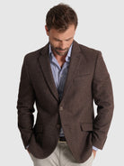 REGULAR FIT BROWN BLAZER MR. BLUE