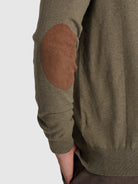 GREEN CASHMERE PULLOVER LONG SLEEVE REGULAR FIT MR. BLUE