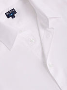 WHITE COTTON LONG SLEEVE SLIM FIT MR SHIRT. BLUE