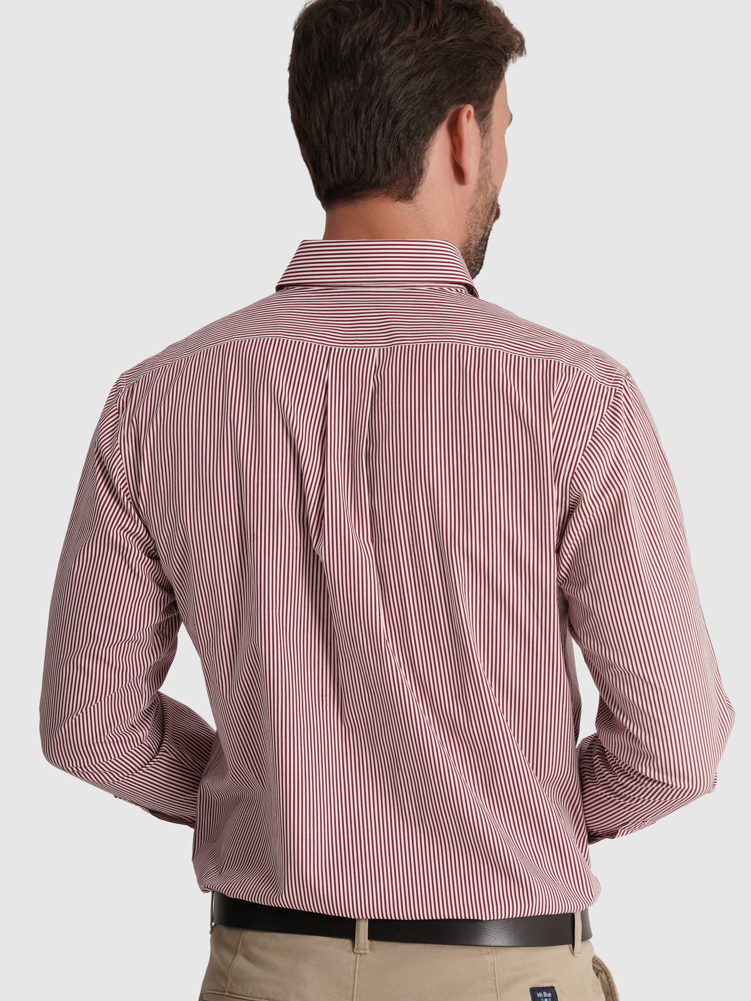 RED COTTON SHIRT LONG SLEEVE REGULAR FIT MR. BLUE