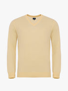 YELLOW WOOL PULLOVER LONG SLEEVE REGULAR FIT MR. BLUE