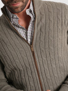 GREEN WOOL PULLOVER WITH REGULAR FIT MR ELBOW PADS. BLUE