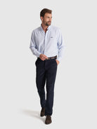 BLUE FLANNEL SHIRT LONG SLEEVE REGULAR FIT MR. BLUE