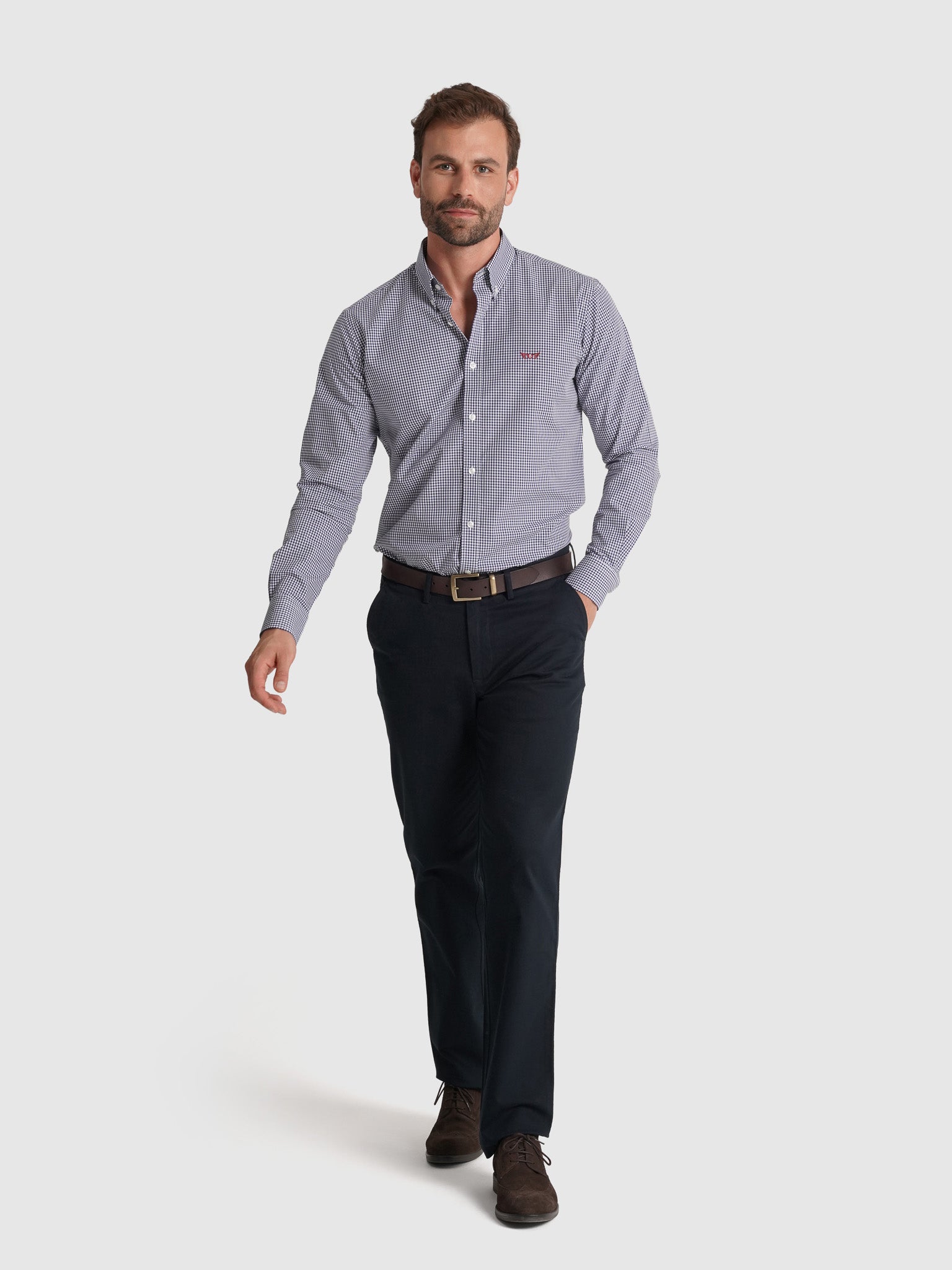 BLUE COTTON SHIRT LONG SLEEVE REGULAR FIT MR. BLUE
