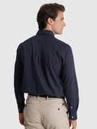 CAMISA ALGODÓN AZUL MANGA LARGA REGULAR FIT MR. AZUL