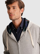 GRAY HOODIE REGULAR FIT MR. BLUE