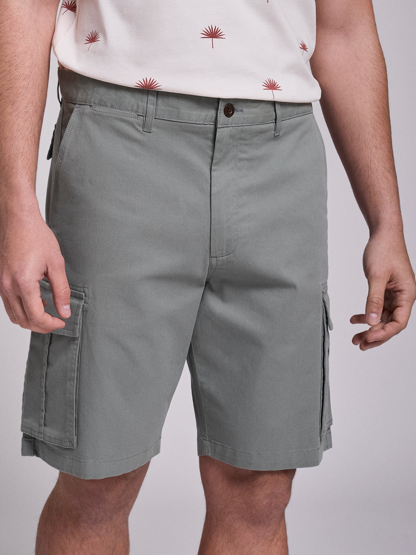 GREEN COTTON BERMUDA REGULAR FIT MR. BLUE