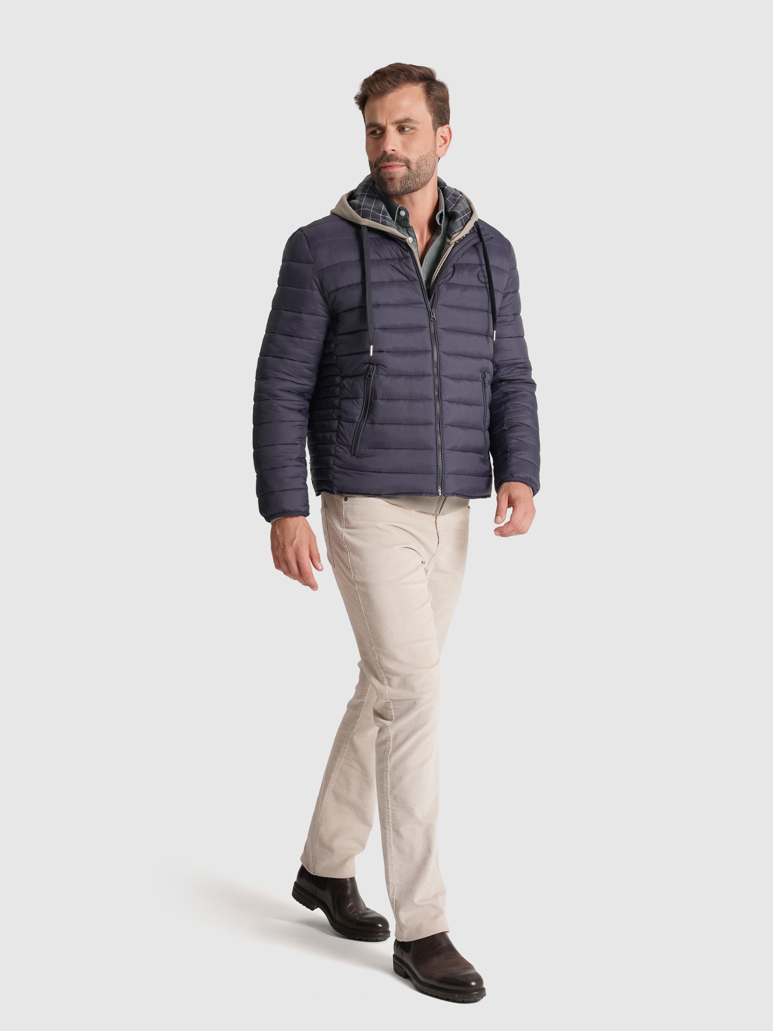 BLUE QUILTED JACKET MR. BLUE