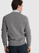 GRAY WOOL PULLOVER LONG SLEEVE REGULAR FIT MR. BLUE
