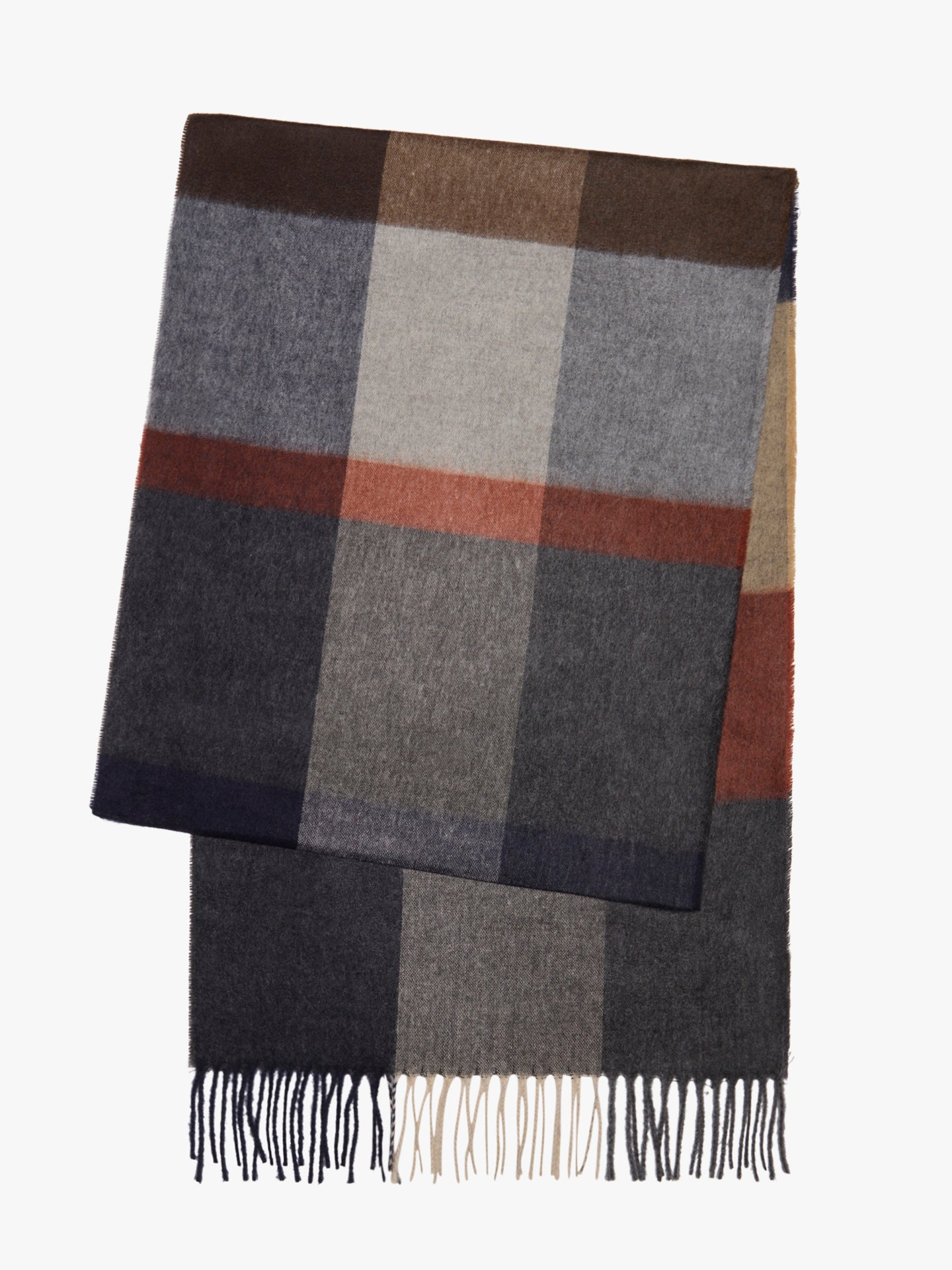 GRAY SCARF MR. BLUE