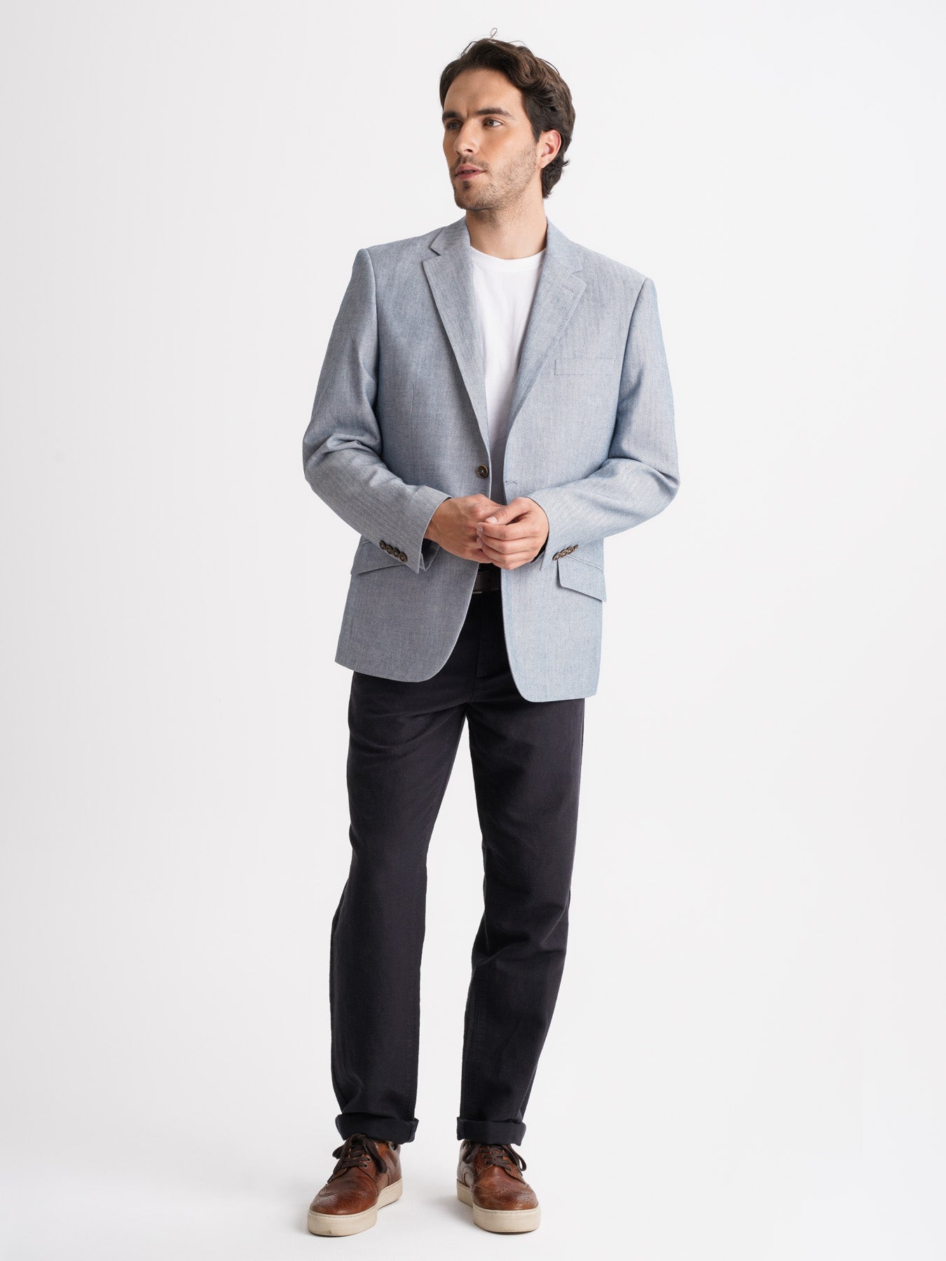 BLUE LONG SLEEVE REGULAR FIT MR. BLUE