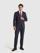 FATO AZUL MANGA COMPRIDA REGULAR FIT MR. BLUE