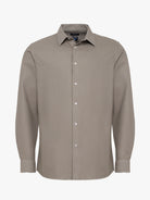 GREEN COTTON SHIRT LONG SLEEVE TAILORED FIT MR. BLUE