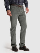 GREEN COTTON SLIM FIT TROUSERS MR. BLUE