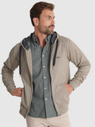 GREEN COTTON HOODIE LONG SLEEVE REGULAR FIT MR. BLUE