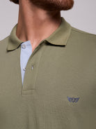 GREEN POLO SHORT SLEEVE REGULAR FIT MR. BLUE