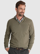 GREEN CASHMERE PULLOVER LONG SLEEVE REGULAR FIT MR. BLUE