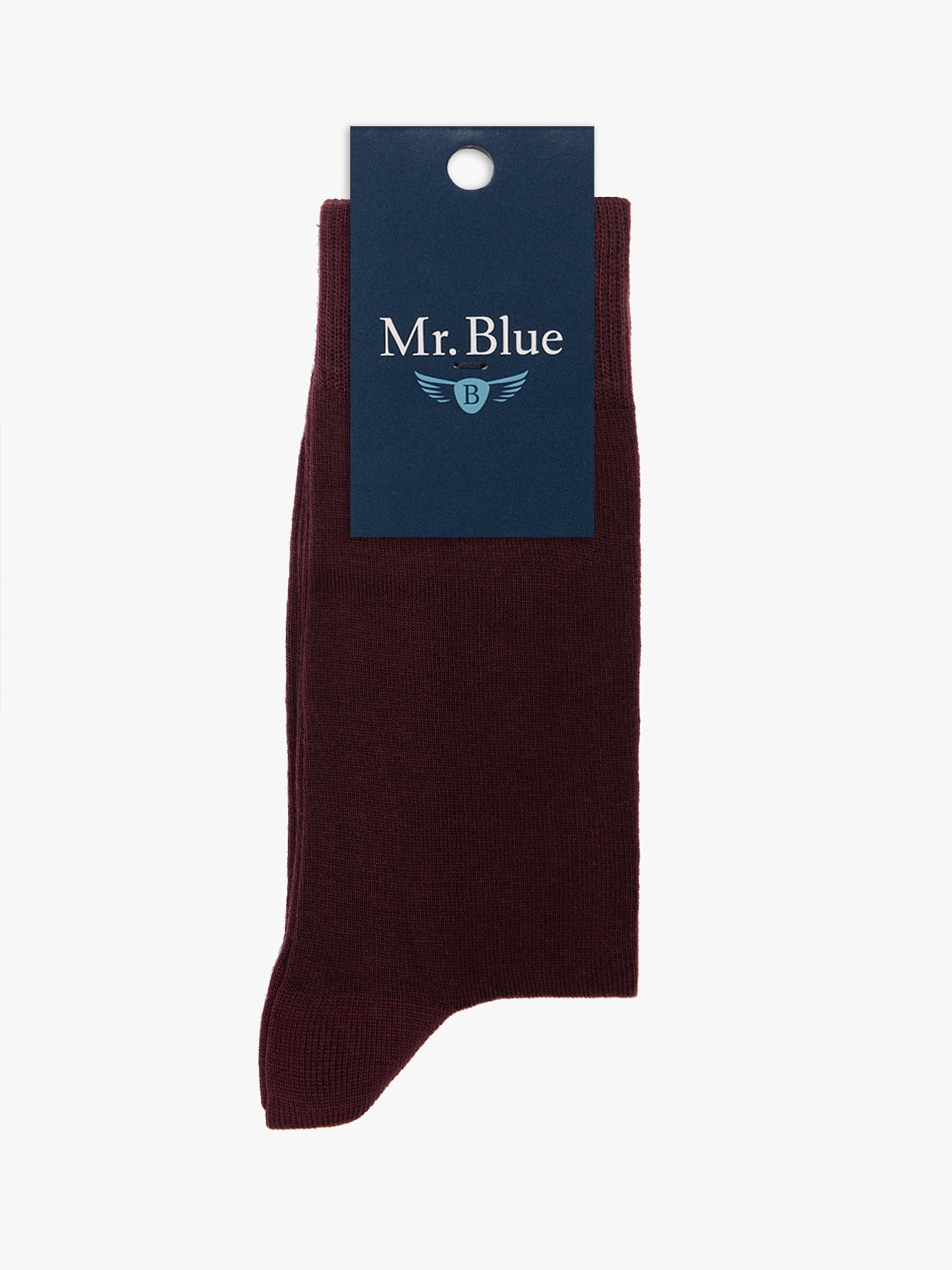 MEIAS LÃ BORDEAUX REGULAR FIT MR. BLUE