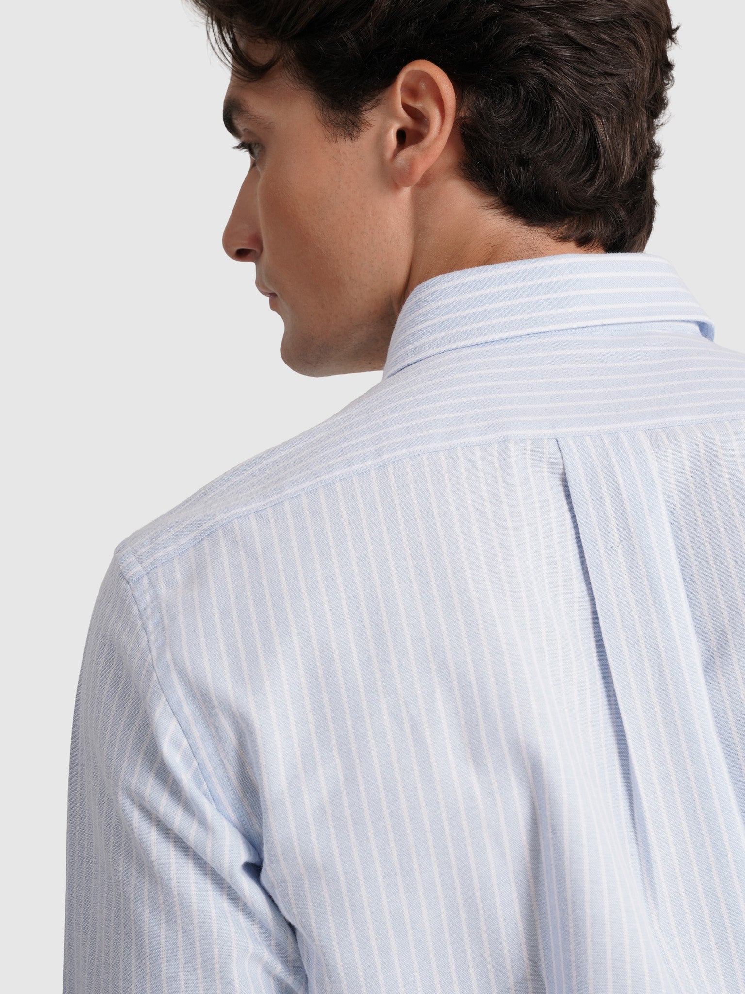 CAMISA ALGODÓN AZUL MANGA LARGA REGULAR FIT MR. AZUL