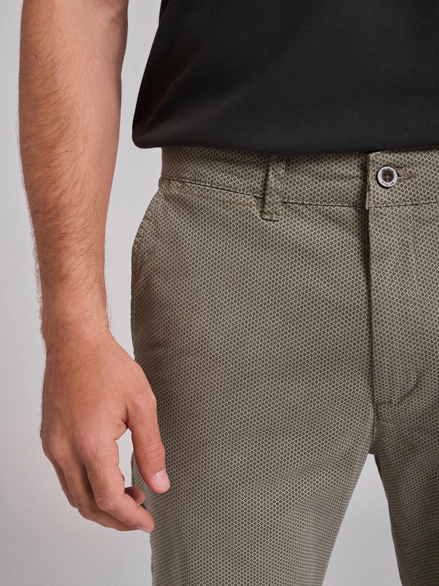 GREEN COTTON BERMUDA REGULAR FIT MR. BLUE