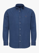 BLUE REGULAR FIT MR SHIRT. BLUE