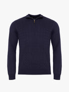 BLUE WOOL PULLOVER LONG SLEEVE REGULAR FIT MR. BLUE