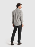 GREEN COTTON SHIRT LONG SLEEVE REGULAR FIT MR. BLUE