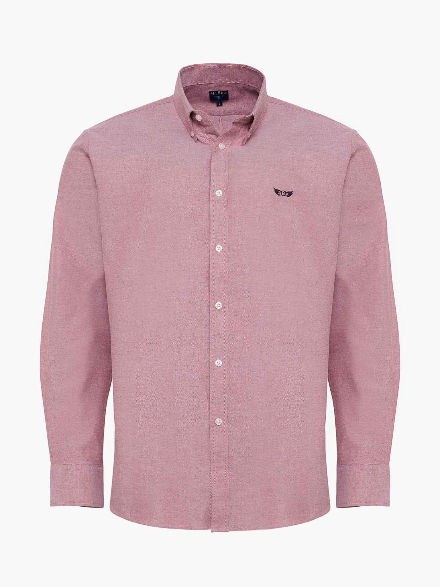 CAMISA FRANELA ROJA MANGA LARGA REGULAR FIT MR. AZUL