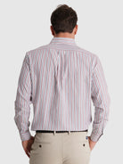 BORDEAUX COTTON SHIRT LONG SLEEVE REGULAR FIT MR. BLUE