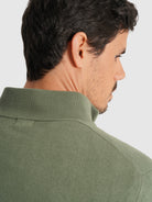 JERSEY DE ALGODÓN VERDE MANGA LARGA REGULAR FIT MR. AZUL