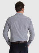 BLUE COTTON SHIRT LONG SLEEVE SLIM FIT MR. BLUE